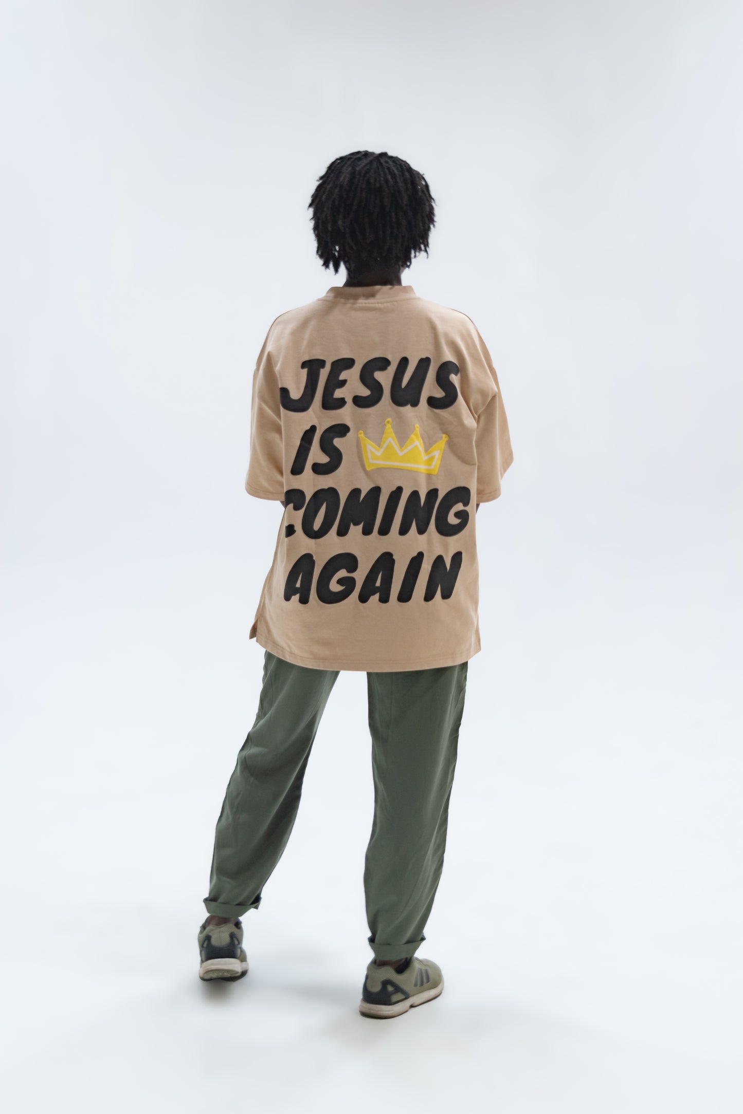 "Jesus Is Coming Again" Oversized Tee (Unisex)
