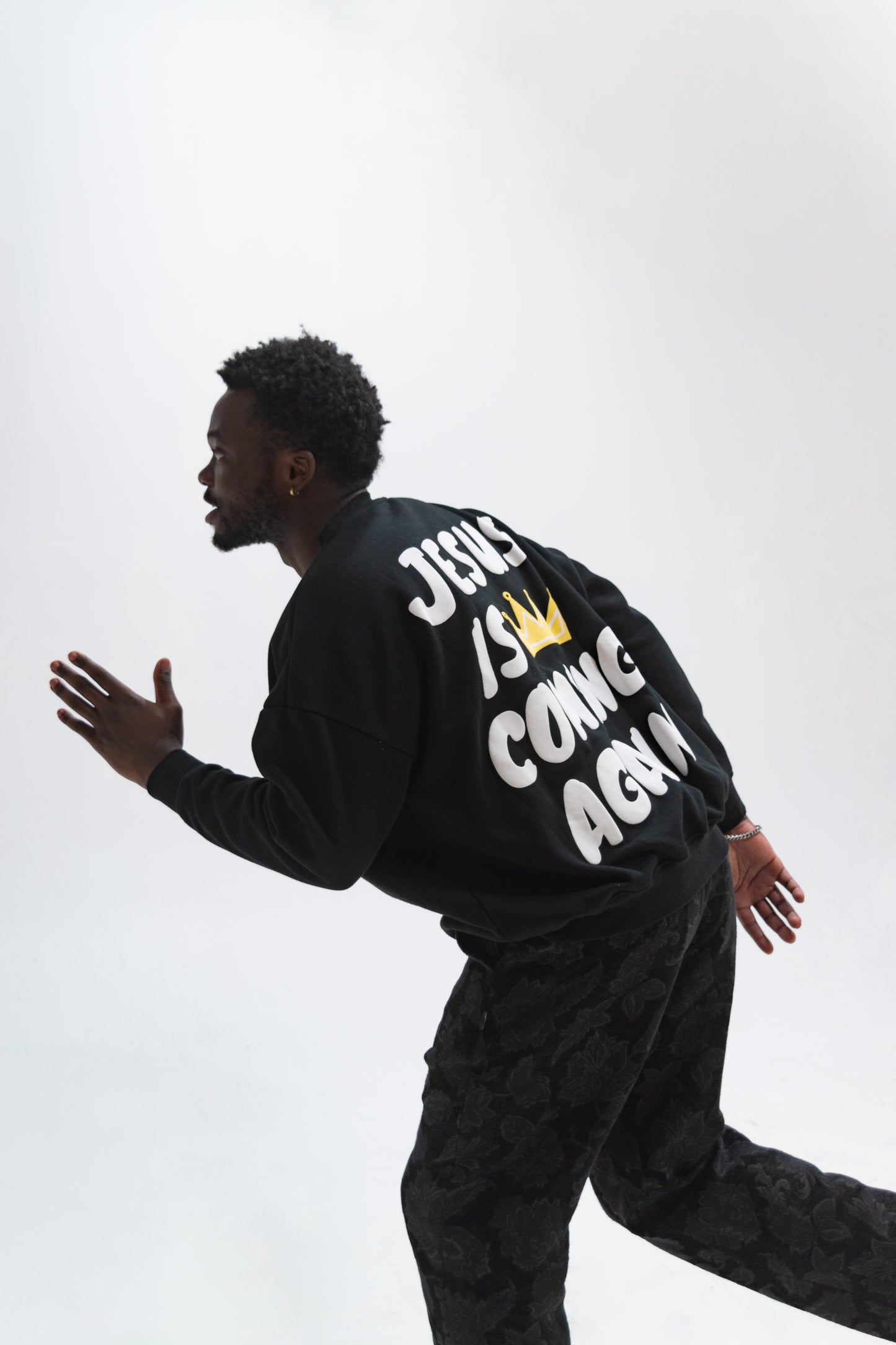 "Jesus Is Coming Again" Crewneck Heavyweight Sweater (Unisex)