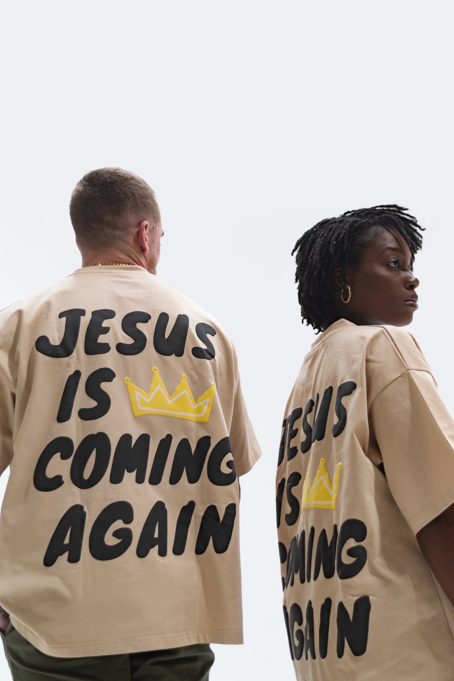 "Jesus Is Coming Again" Oversized Tee (Unisex)