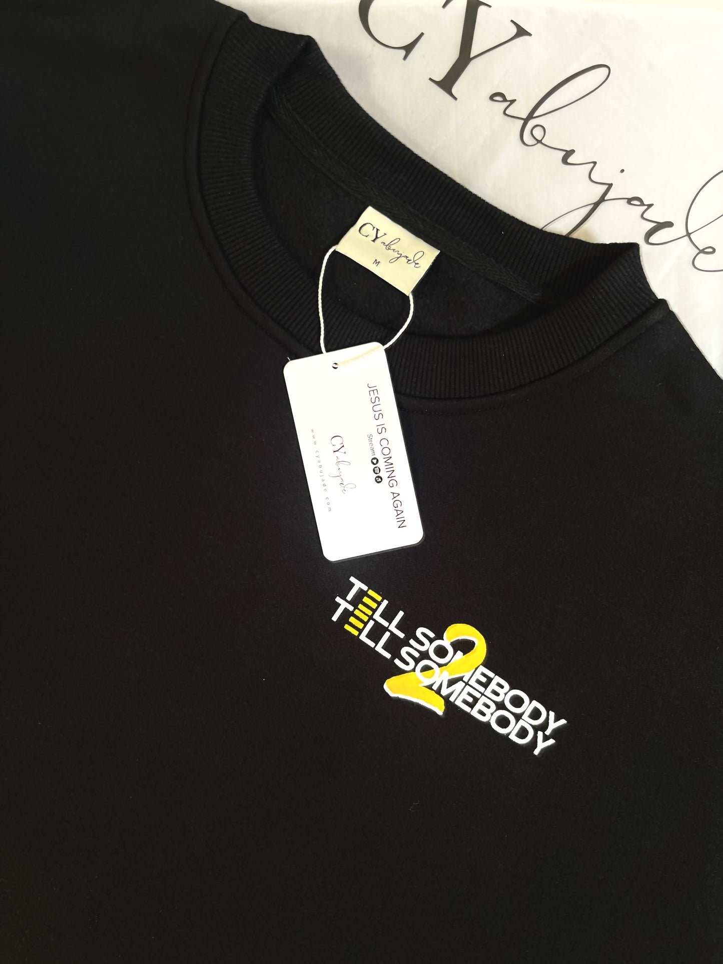 "Jesus Is Coming Again" Crewneck Heavyweight Sweater (Unisex)