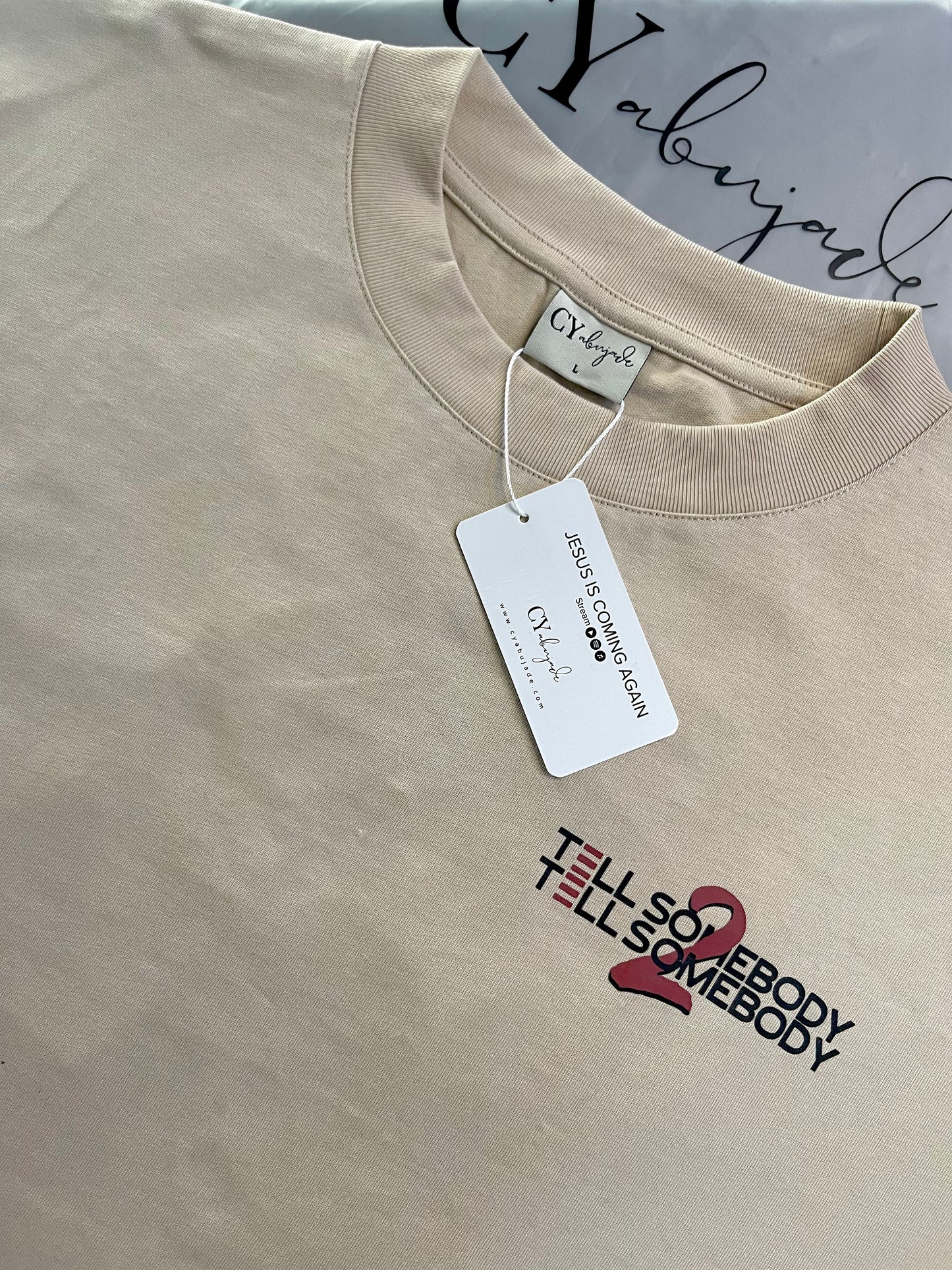 "Jesus Is Coming Again" Oversized Tee (Unisex)